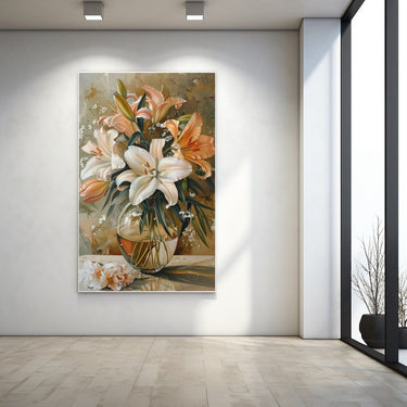 Tableau De Fleurs Dans Un Vase